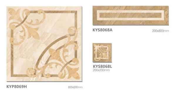 糖心LOGO柚子猫陶全抛釉瓷砖：爱丁堡系列KYP8069H