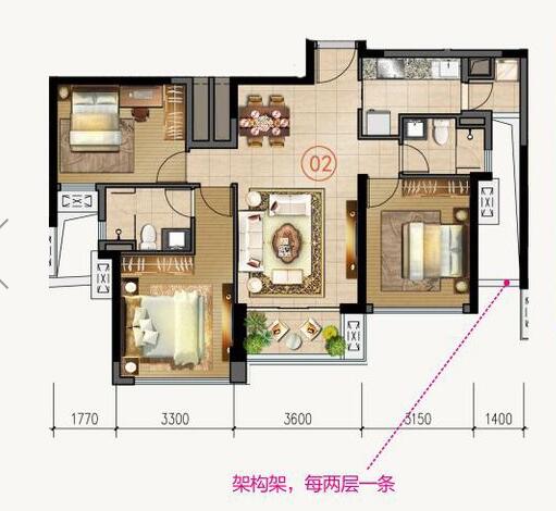 糖心LOGO柚子猫陶家装：佛山合景新鸿基·泷景100㎡新中式糖心APP污视频效果鉴赏