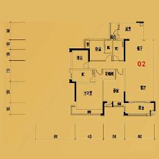 大沥碧桂园·华府8、9座02户型144㎡